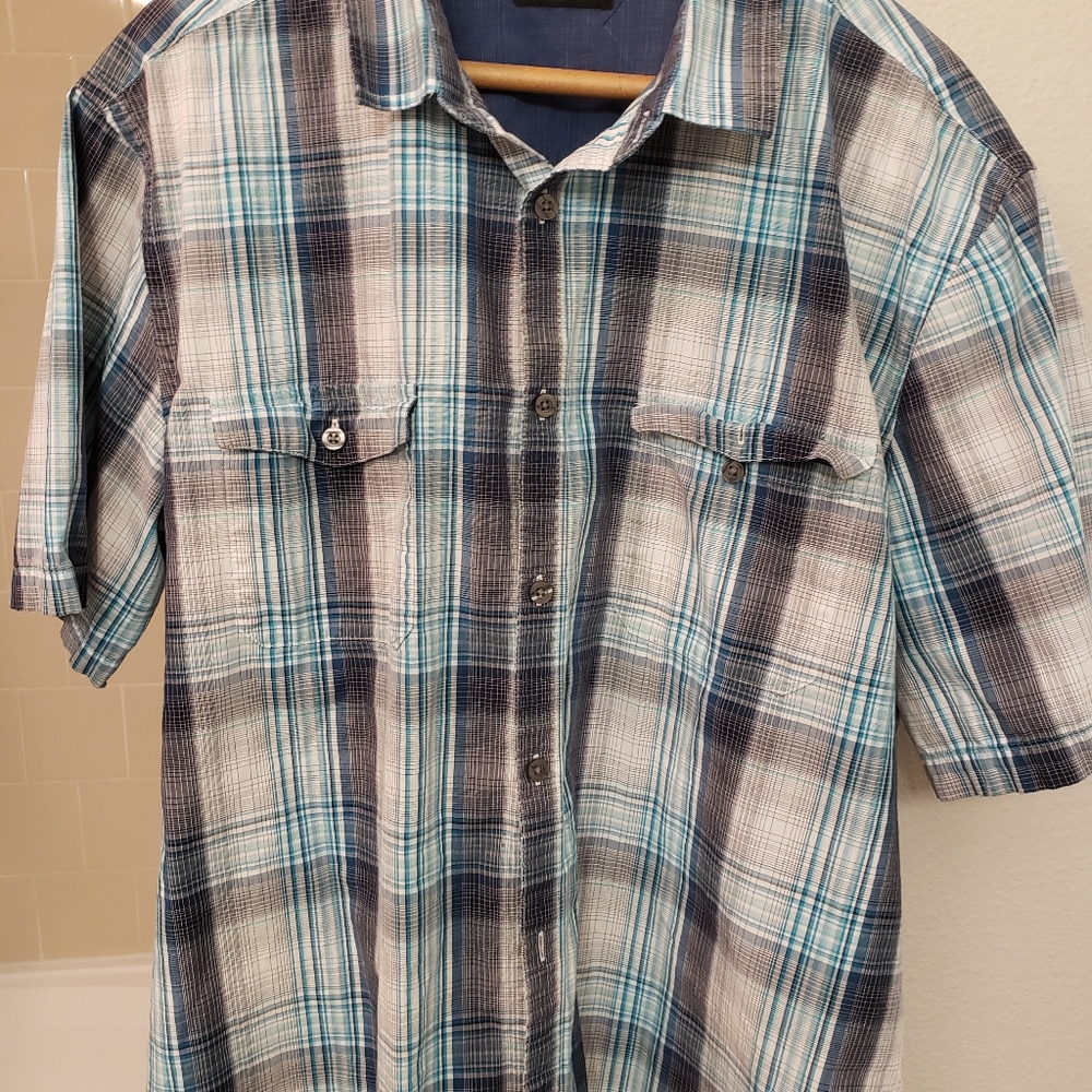 Alfani Plaid Dress Shirt